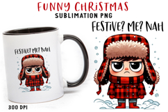 Funny Christmas Quote Clipart Sublimation PNG Product Image 8