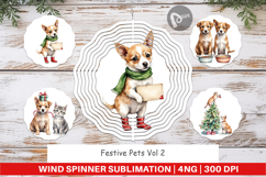 Wind Spinner Festive Pets Product Image 1