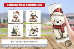 Festive Polar Wonders Tumbler Product Image 1