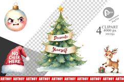 Clipart Watercolor Festive Rage Product Image 1