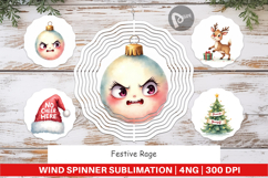 Wind Spinner Watercolor Festive Rage Product Image 1