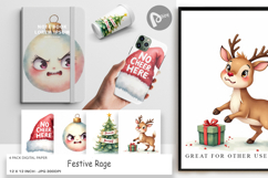 Digital Paper Watercolor Festive Rage Product Image 1