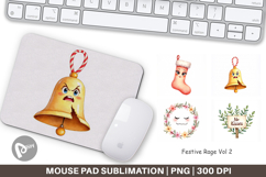 Mouse Pad Watercolor Festive Rage Product Image 1