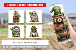 Festive St Paddys Fauna Tumbler Product Image 1