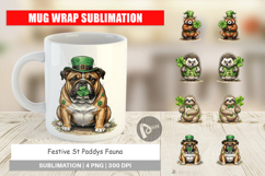 Festive St Paddys Fauna Mug Wrap Product Image 1