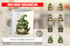 Festive St Paddys Fauna Mug Wrap Product Image 1