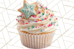Christmas Cupcake PNG Clipart, Holiday Cupcake Dessert Png Product Image 5