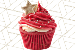 Christmas Cupcake PNG Clipart, Holiday Cupcake Dessert Png Product Image 2