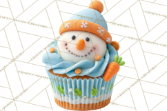 Christmas Cupcake PNG Clipart, Holiday Cupcake Dessert Png Product Image 3