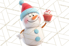 Christmas Cupcakes Clipart, Holiday Cupcake Clip Art Product Image 3