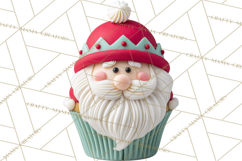 Christmas Cupcake PNG Clipart, Holiday Cupcake Dessert Png Product Image 2