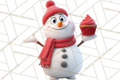 Christmas Cupcakes Clipart, Holiday Cupcake Clip Art Product Image 4