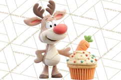 Christmas Cupcakes Clipart, Holiday Cupcake Clip Art Product Image 5
