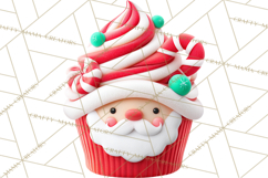 Christmas Cupcake PNG Clipart, Holiday Cupcake Dessert Png Product Image 5