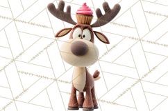 Christmas Cupcakes Clipart, Holiday Cupcake Clip Art Product Image 2
