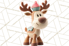 Christmas Cupcakes Clipart, Holiday Cupcake Clip Art Product Image 3
