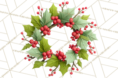 Christmas Cupcakes Clipart, Holiday Cupcake Clip Art Product Image 3