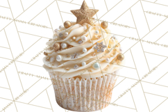 Christmas Cupcake PNG Clipart, Holiday Cupcake Dessert Png Product Image 5