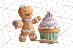 Christmas Cupcakes Clipart, Holiday Cupcake Clip Art Product Image 2