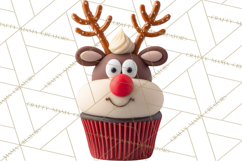 Christmas Cupcake PNG Clipart, Holiday Cupcake Dessert Png Product Image 4