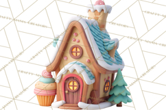 Christmas Cupcakes Clipart, Holiday Cupcake Clip Art Product Image 4