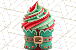 Christmas Cupcake PNG Clipart, Holiday Cupcake Dessert Png Product Image 2
