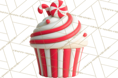 Christmas Cupcakes Clipart, Holiday Cupcake Clip Art Product Image 4