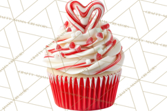 Christmas Cupcake PNG Clipart, Holiday Cupcake Dessert Png Product Image 4