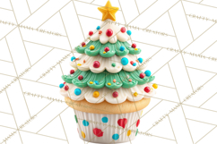 Christmas Cupcake PNG Clipart, Holiday Cupcake Dessert Png Product Image 2
