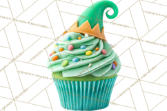 Christmas Cupcake PNG Clipart, Holiday Cupcake Dessert Png Product Image 3