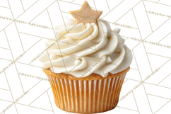 Christmas Cupcake PNG Clipart, Holiday Cupcake Dessert Png Product Image 4