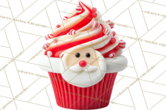 Christmas Cupcake PNG Clipart, Holiday Cupcake Dessert Png Product Image 5