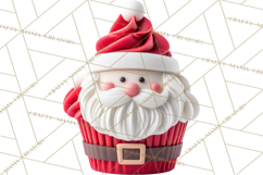Christmas Cupcake PNG Clipart, Holiday Cupcake Dessert Png Product Image 4