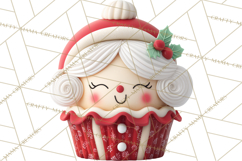 Christmas Cupcake PNG Clipart, Holiday Cupcake Dessert Png Product Image 5