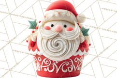 Christmas Cupcake PNG Clipart, Holiday Cupcake Dessert Png Product Image 2