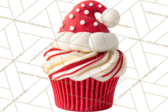 Christmas Cupcake PNG Clipart, Holiday Cupcake Dessert Png Product Image 5
