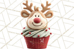 Christmas Cupcake PNG Clipart, Holiday Cupcake Dessert Png Product Image 3