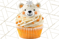 Christmas Cupcake PNG Clipart, Holiday Cupcake Dessert Png Product Image 5