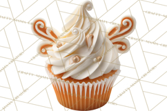Christmas Cupcake PNG Clipart, Holiday Cupcake Dessert Png Product Image 2