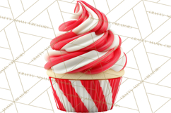 Christmas Cupcake PNG Clipart, Holiday Cupcake Dessert Png Product Image 4