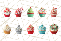 Christmas Cupcake PNG Clipart, Holiday Cupcake Dessert Png Product Image 3