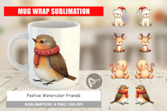 Festive Friends Mug Wrap Product Image 1