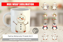 Festive Friends Mug Wrap Product Image 1