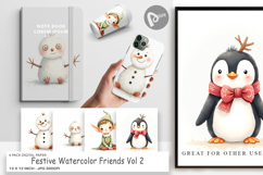 Festive Friends Digital Paper Product Image 1