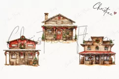 Festive Western Saloon | Western Christmas PNG Product Image 3