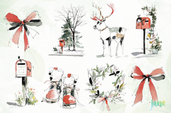 Festive Winter Watercolor Clipart Product Image 6