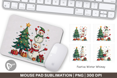 Festive Winter Whimsy Mouse Pad Product Image 1