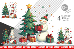 Festive Winter Whimsy Clipart Product Image 1