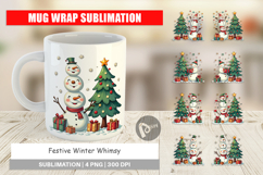 Festive Winter Whimsy Mug Wrap Product Image 1