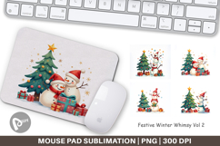 Festive Winter Whimsy Mouse Pad Product Image 1